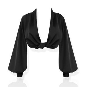 HOUSE OF CB Tosca Top, Black, XS